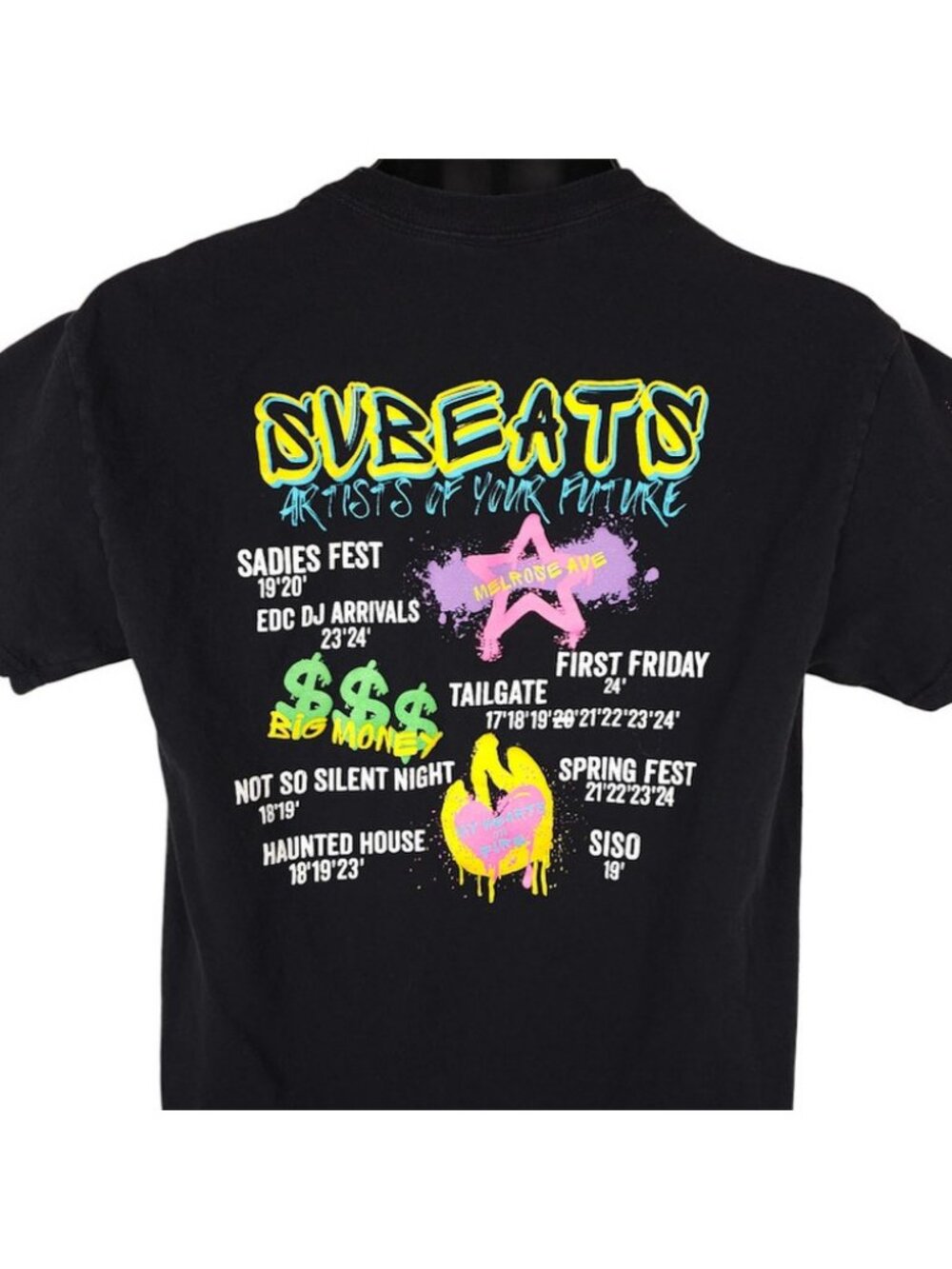 SV Beats T Shirt Mens Size Medium Black Music Production Sierra Vista High
